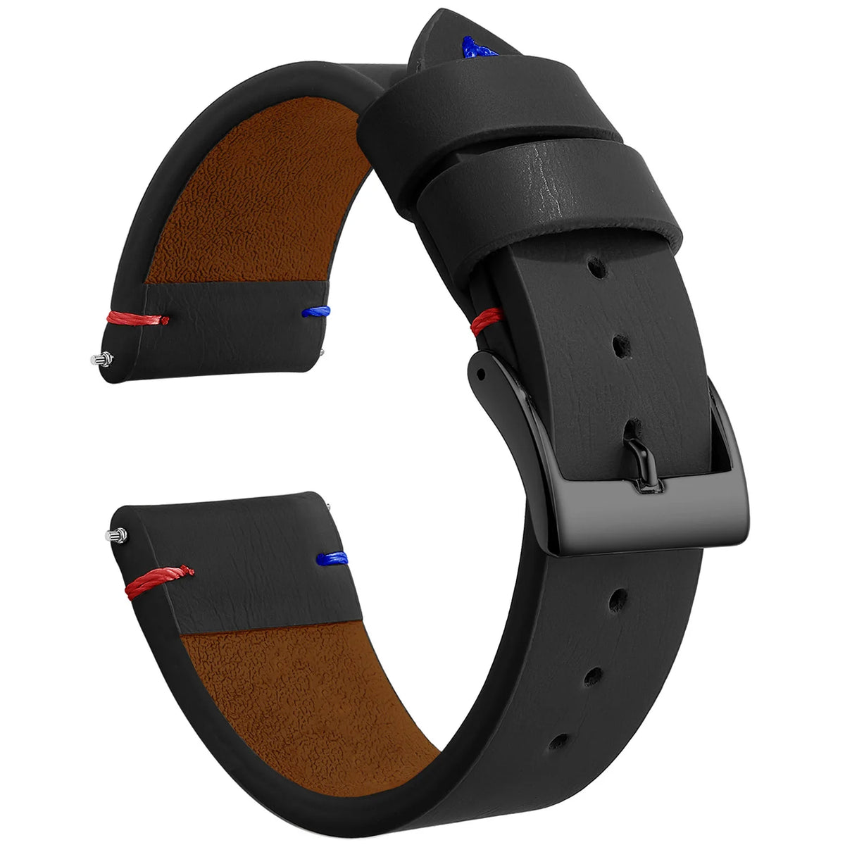Leather Watch Band Strap Sport Vintage Leather Men Women Watchband Stainless Steel Buckle Watch Accessories 18mm 20mm 22mm