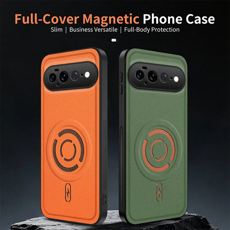 For Google Pixel 11 10 9 Pro XL 6A 7A 8A 9A 10A For Magsafe Case Luxury Technology Cloth Magnetic Frosted Cover Shockproof Funda