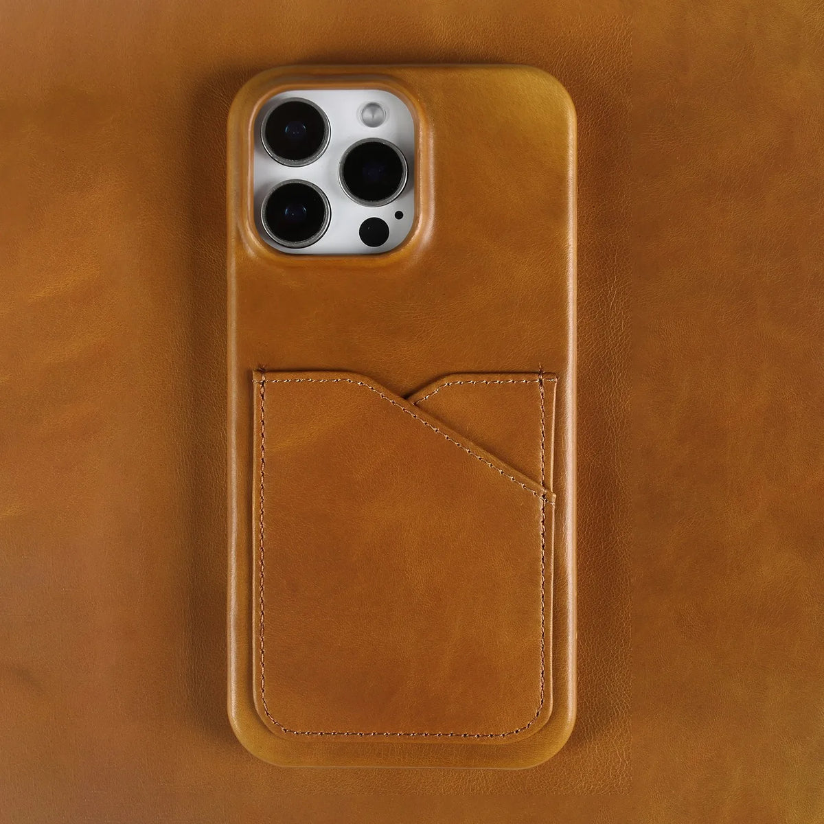 Premium Card Slot Genuine Leather Case For Iphone 16 Pro Max Cases 15 13pro 14pro 12 11 Aesthetic Vintage Phone Back Cover Coque
