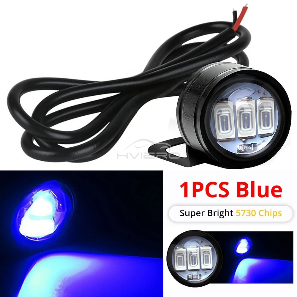 1X Car Eagle Eye Mirror Light DRL Backup Bulb Auto Motor Led Turn Signal Reverse Parking Brake Trunk Lamping Daylight Waterproof