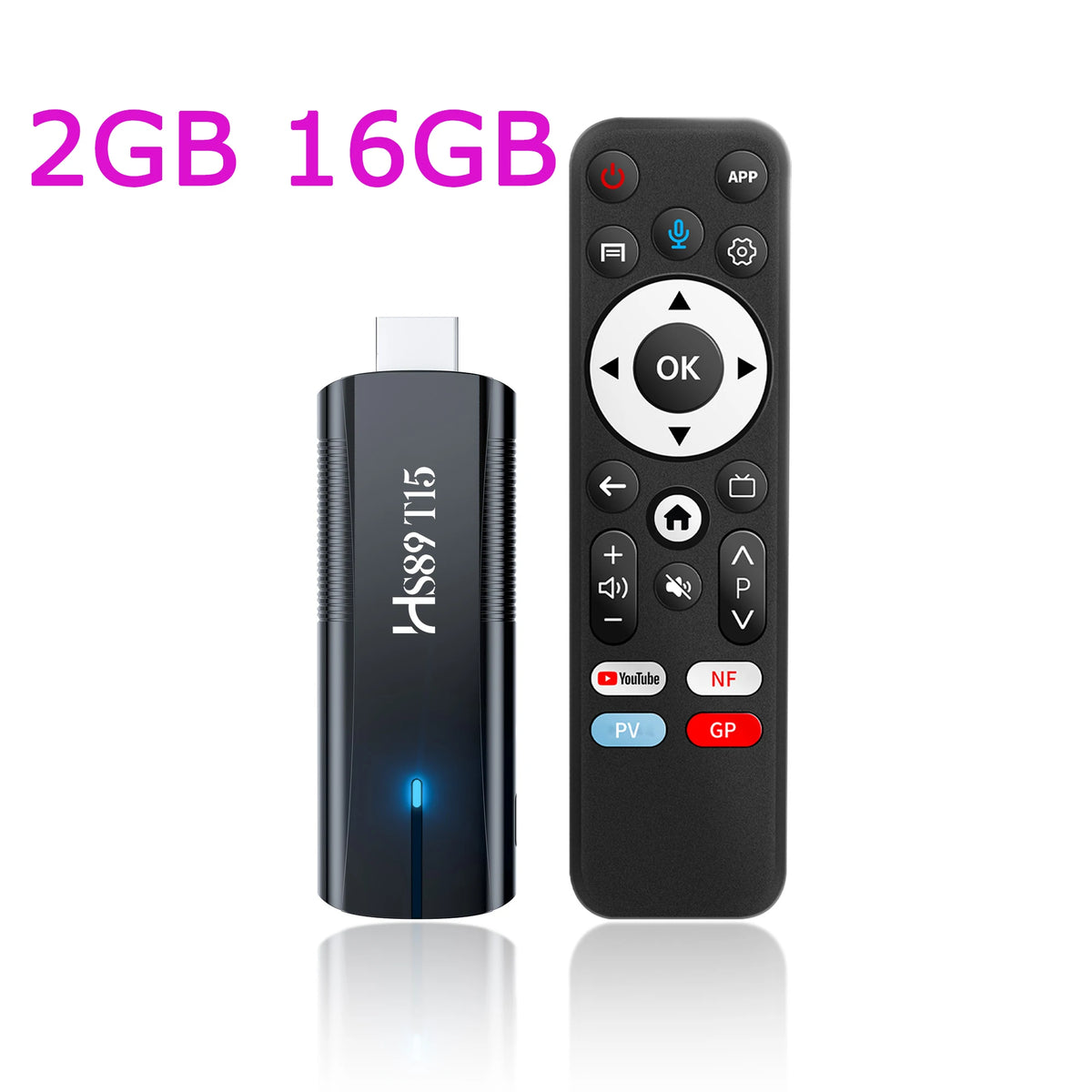 HS89 T15 RK3539 Android 14.0 TV Stick YouTube Certification 4K HDR10 BT Voice Assistant Remote Wifi6 BT5.4 Smart TV Box