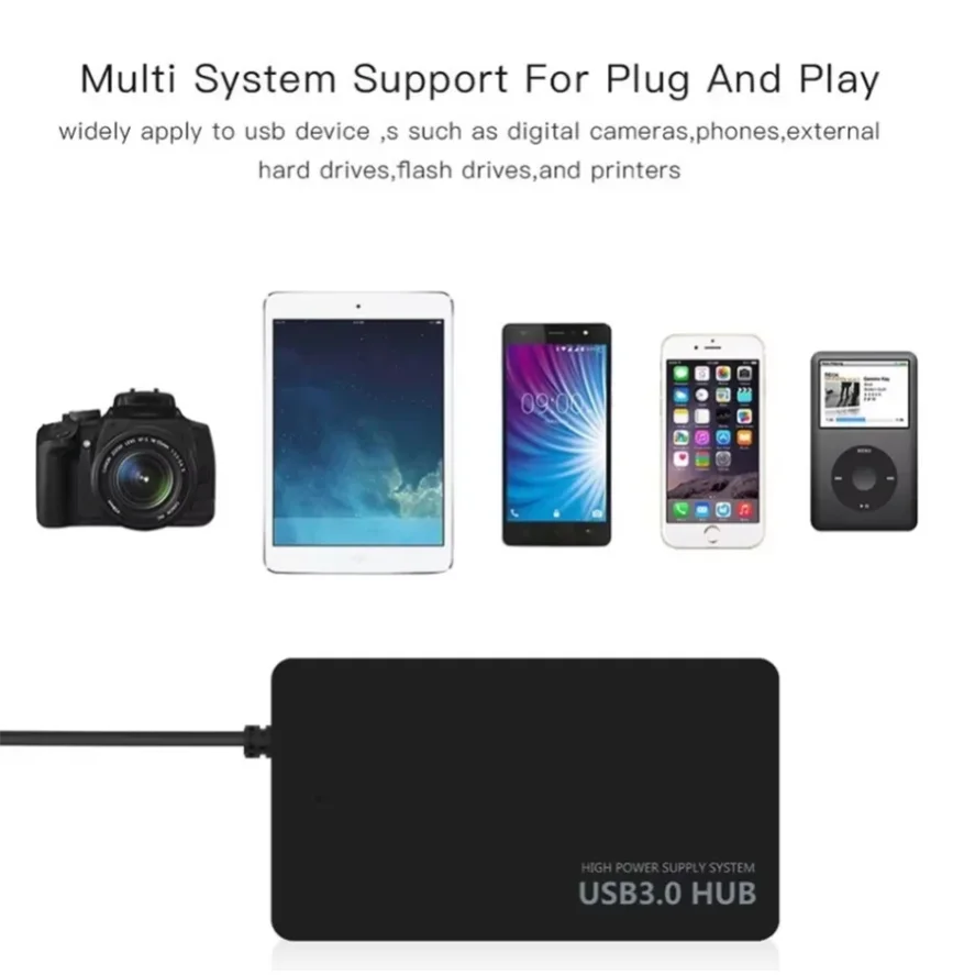 High Speed Usb 3.0 Hub Multi Usb Splitter 4-port Multiple Expander Adapter Computer Accessories for Laptop Pc Multi USB Adapter
