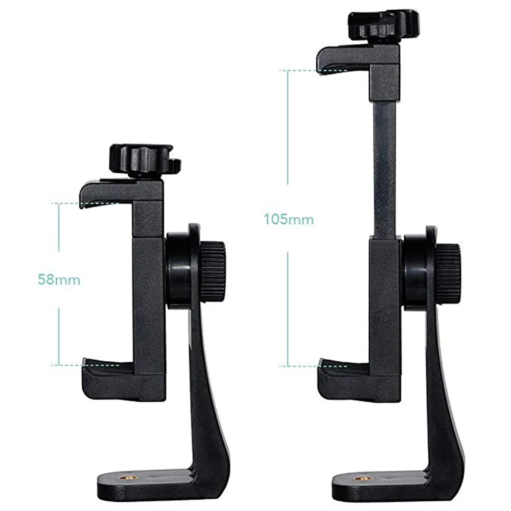 Universal 360° Rotation Tripod Smartphone Clip With 1/4 Screw Cellphone Stand Desk Tripod Mount Adapter For iPhone Xiaomi Huawei