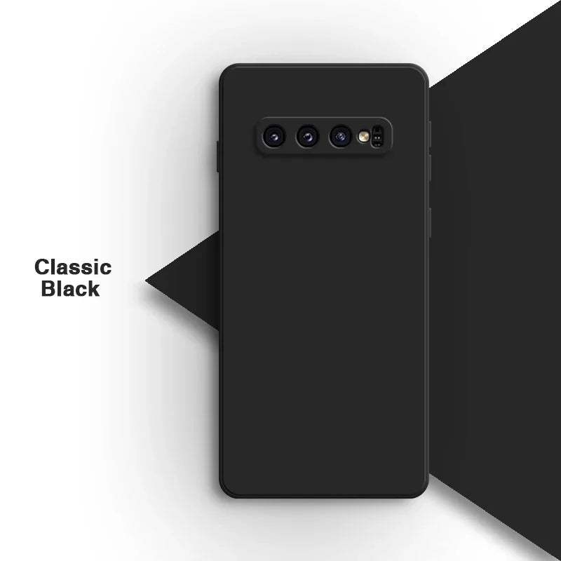 Matte Original Phone Case for Samsung Galaxy S10 Plus S10E S10+ S10Plus High Qualtiy Soft Candy Color Liquid Silicone Back Cover