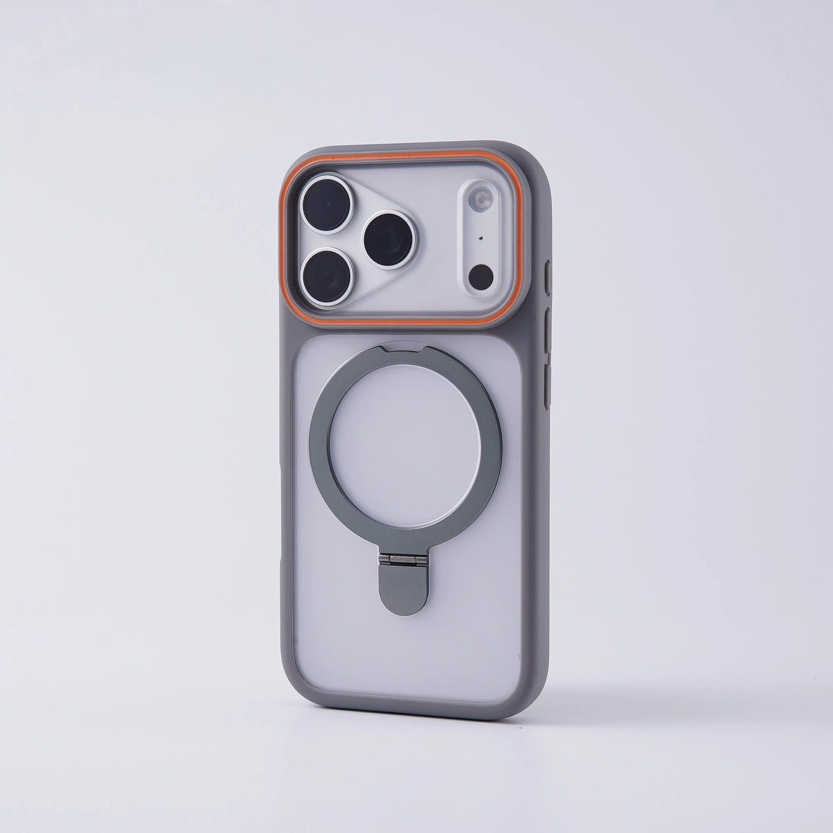 Matte Translucent Magnetic Ring Bracket Bumper Case For iPhone 17 Pro Max 16 15 14 13 12 Shockproof Stand Cover For Magsafe