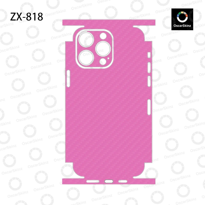 OscarSkinZ Wrap For iPhone 16 Pro Max Sticker 15 14 Plus Back Film 13 12 Mini Protective Decal Side Frame Back Protector