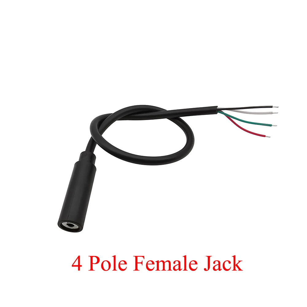 1/3/5Pcs 2.5mm 2/3/4 Pole Wire Male Female Plug Jack Audio Cable Mono Stereo Aux Connector Headphone Extension DIY Repair