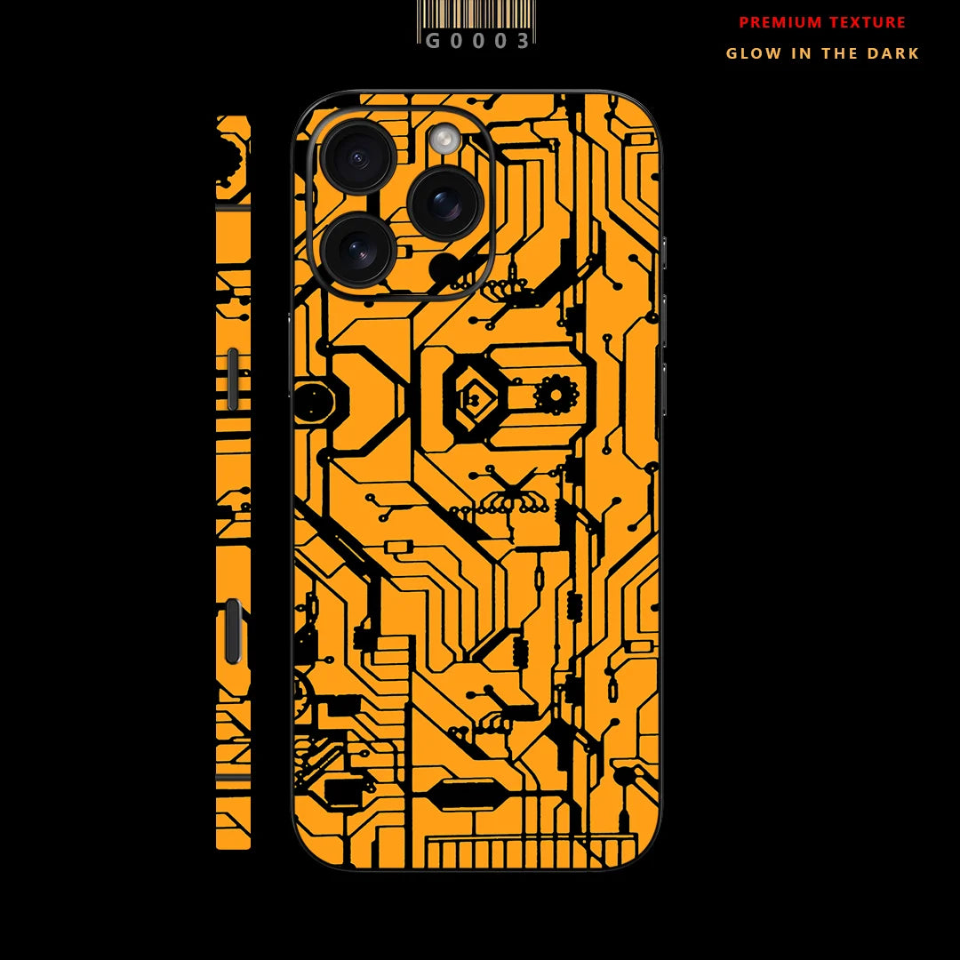Luminous Back Skin Sticker For iPhone 16 15 14 Pro Max Glowing at night For iPhone 16ProMax Back Flim