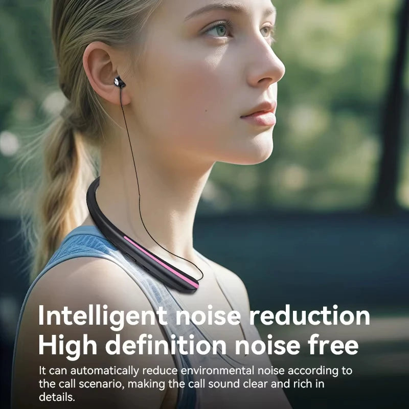 SEOBIOG Neckband Wireless Earphone HX801 Bluetooth Earbuds Noise Cancelling Waterproof Headset In Ear Headphones for Xiaomi