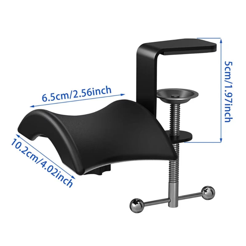 Adjustable Rotatable Arm Clamp PC Gaming Headphone Stand for Headset Hanger Hook Holder Desk Space Save Clip Mount
