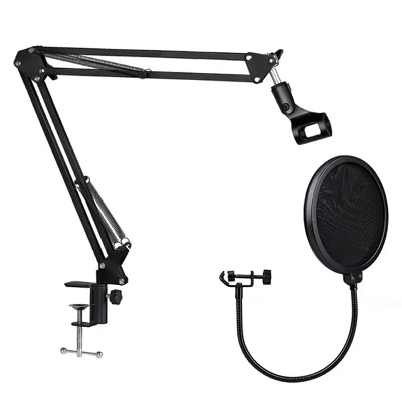 NB-35 Microphone Stand Professional Scissor Arm Stand With Microphone Pop Filter For Mic Bracket With Shock Mount