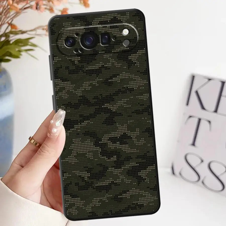 Camouflage Pattern Soft Shell Case for Google Pixel 8a 6a 7a 6 7 8 Pro 9a 10 9 Pro XL