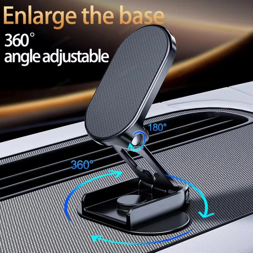360° Rotation Magnetic Car Phone Holder Stand Adjustable MINI GPS Mount in Car Dashboard For iPhone 16-12 Samsung Xiaomi Bracket