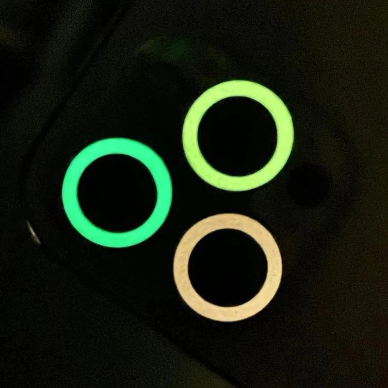 Luminous Ceramic Camera Protector Film For iPhone 18 17 16 13 12 11 14 15 Pro Max Plus Mini Lens Ring Tempered Glass Glowing Cap