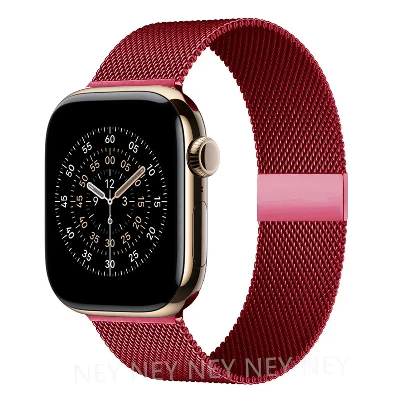 Milanese loop strap For Apple Watch band 11 46mm 44mm 40mm 41mm 42mm 45mm bracelet iwatch series 10 8 7 6 5 4 SE 9 Ultra 3 49mm