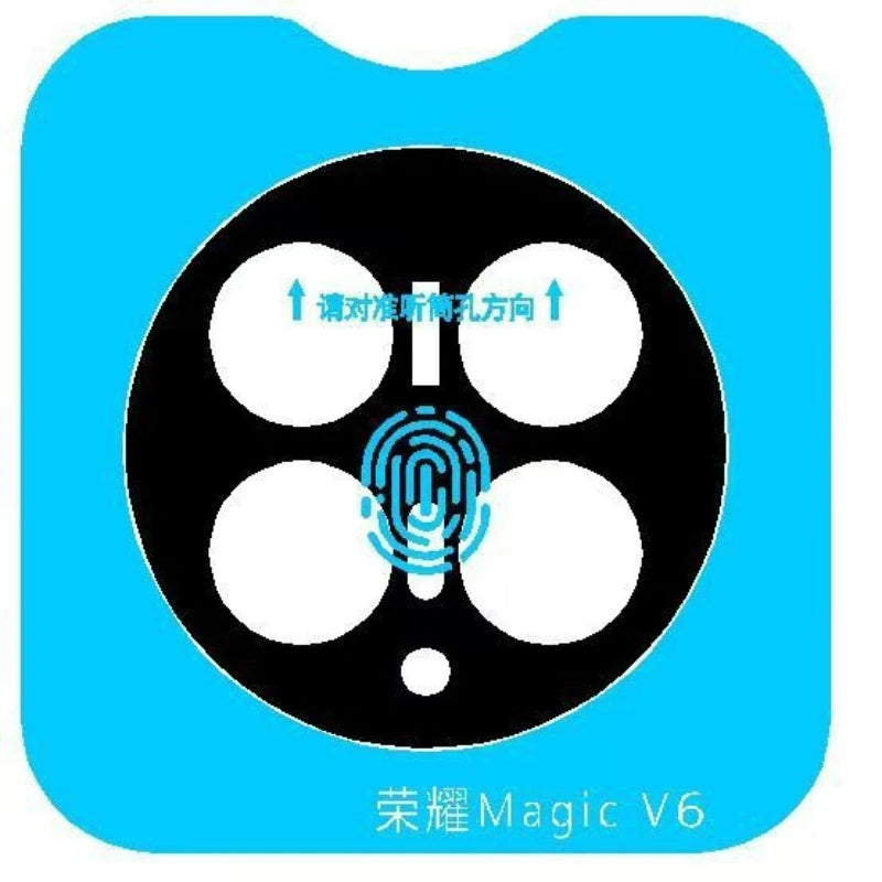 3D Camera Protectors for Honor Magic V6 V5 Magic8 Magic7 Pro Lite RSR X70 X9D X9C Tempered Glass Lens Cover Locator Installation