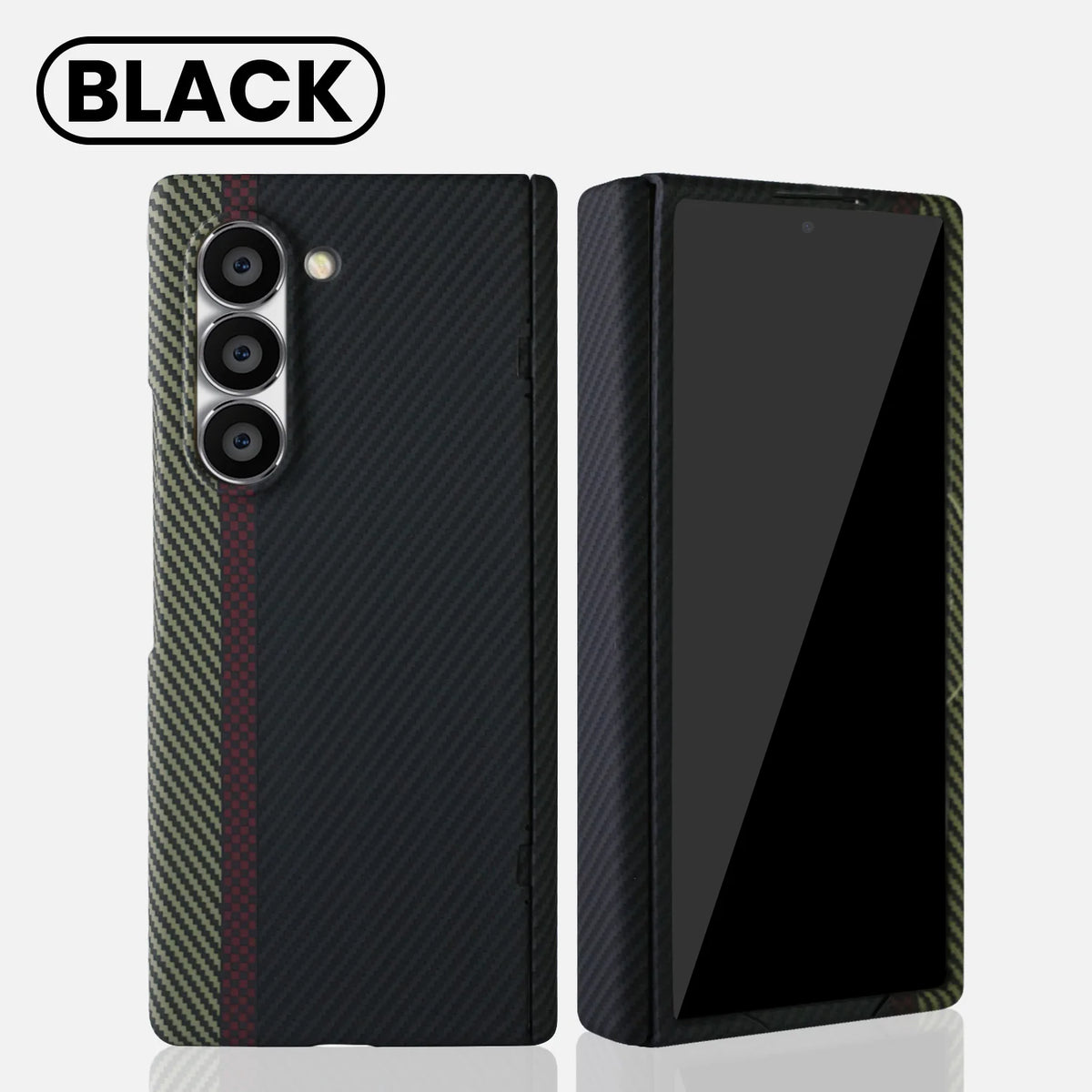 Suitable for Samsung Fold7/Fold6/Fold5/Fold4/Fold3 PC Skin-Feel Material, Transparent, High-End Dopamine Color Scheme
