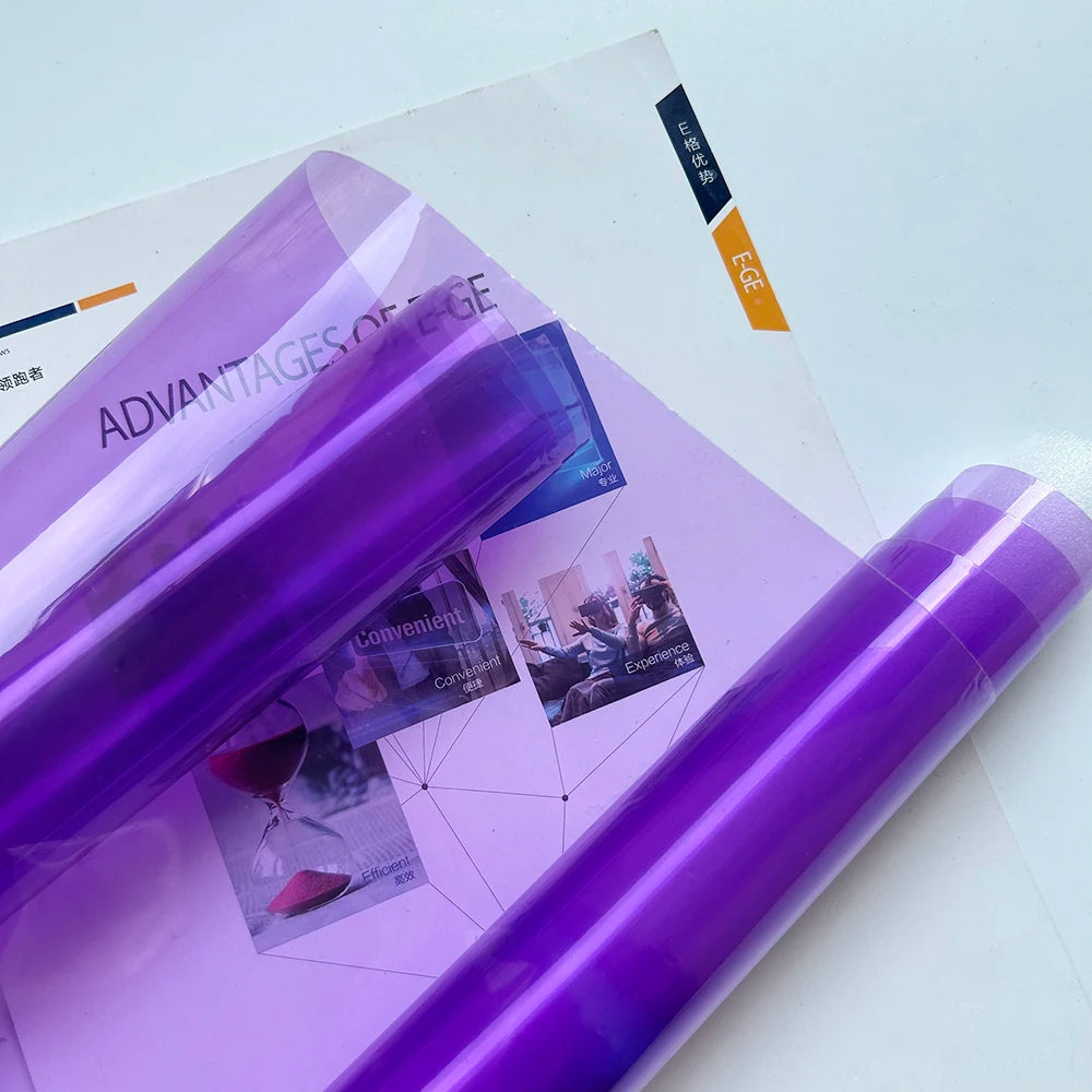 30cmx200cm Car Transparent Light Purple Protector Film Tint Headlight Taillight Wrap Cover Sticker for Motorcycle Car Accessorie