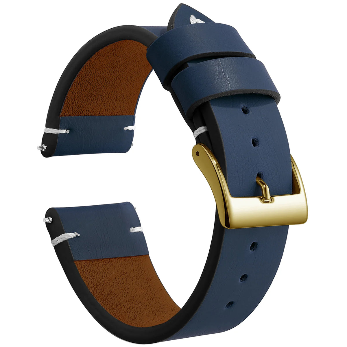 Leather Watch Band Strap Sport Vintage Leather Men Women Watchband Stainless Steel Buckle Watch Accessories 18mm 20mm 22mm