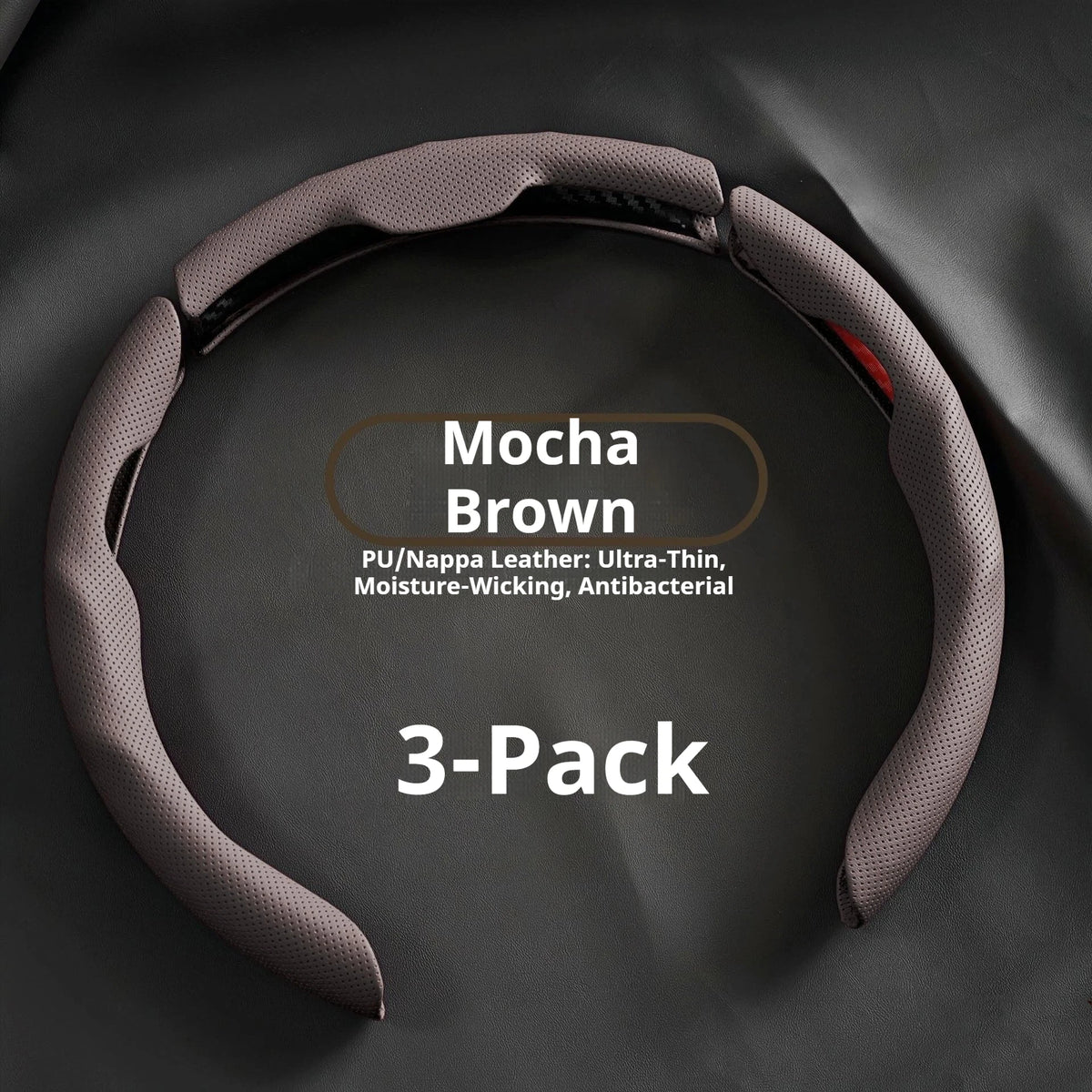 Car In Vehicle Nappa Leather Steering Wheel Cover Universal For Men And Women All Seasons Nonslip Sweatabsorbing Wearresistant
