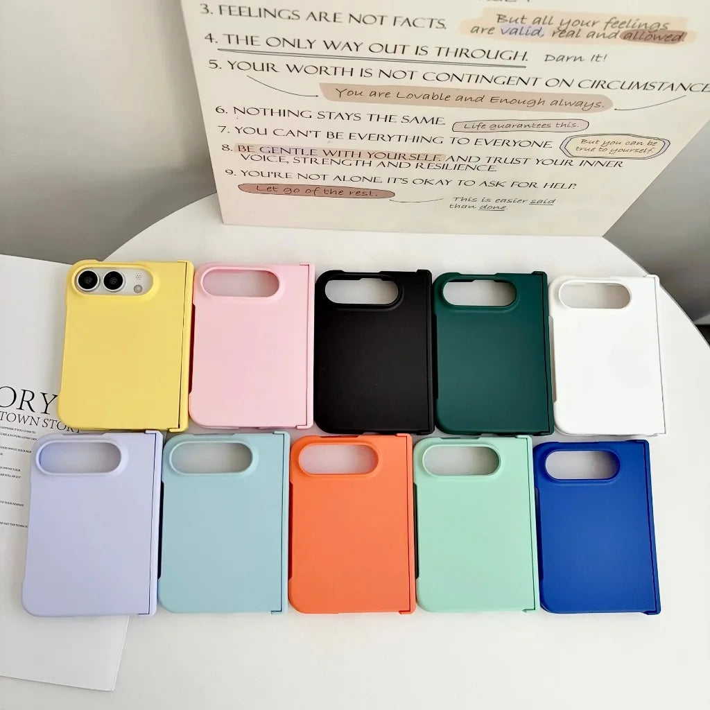 Candy Colorl Hard Shell PC Hinge Protection Shockproof Phone Case For iPhone Duo 2026 Bumper Protective Front and Back Cover