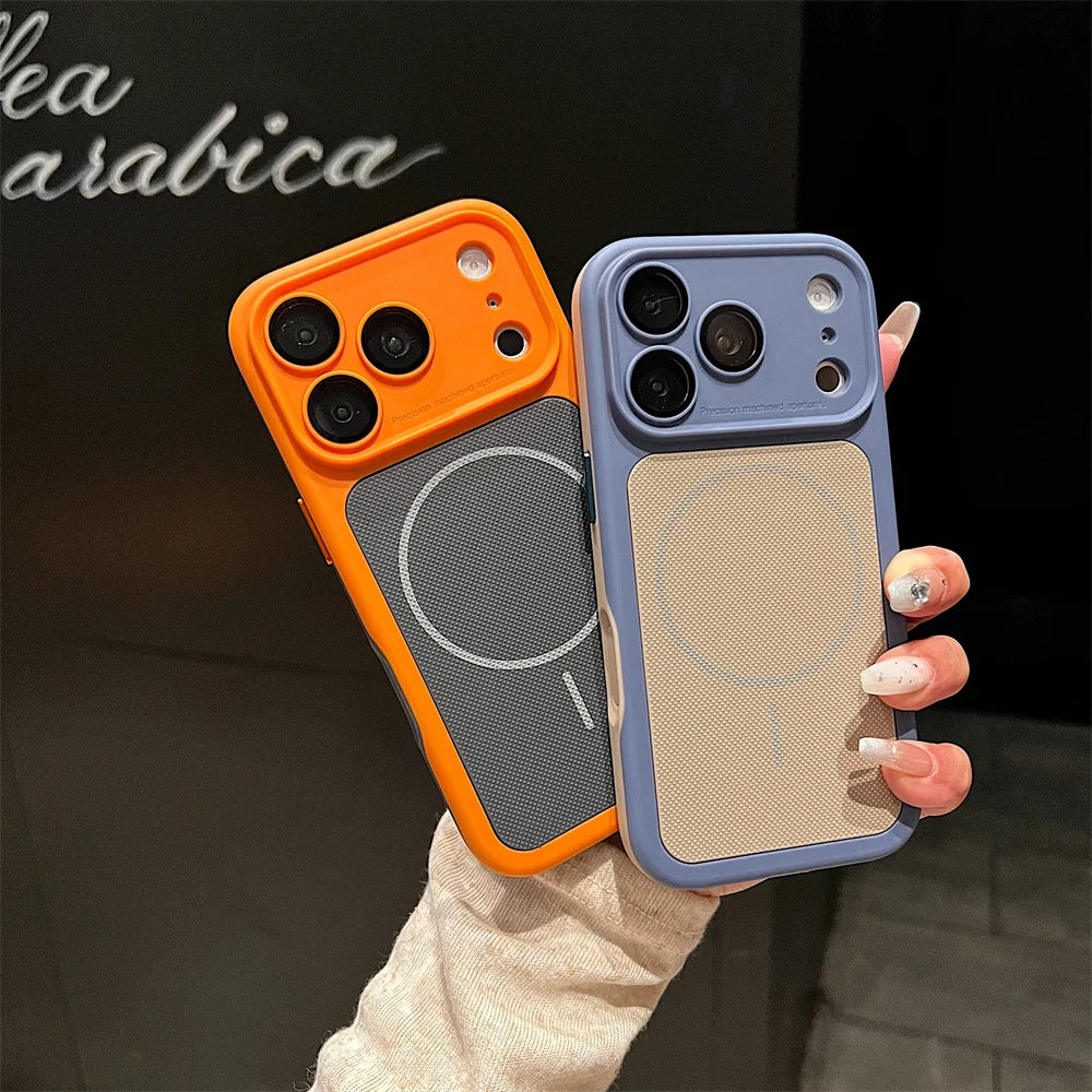 For iPhone 17 16 15 14 13 12 Pro Max Case Luxury Tough Cover For iPhone 16 15 14 Plus Magsafe Magnetic Phone Case