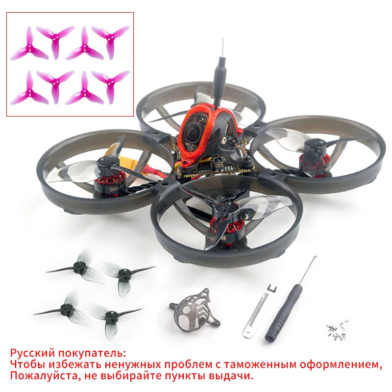 Happymodel Mobula8 Mobula 8 1-2S 85mm Micro FPV Whoop Quadcopter Drone ELRS/FrSky Receiver X12 AIO Caddx Ant Brushless Motor New