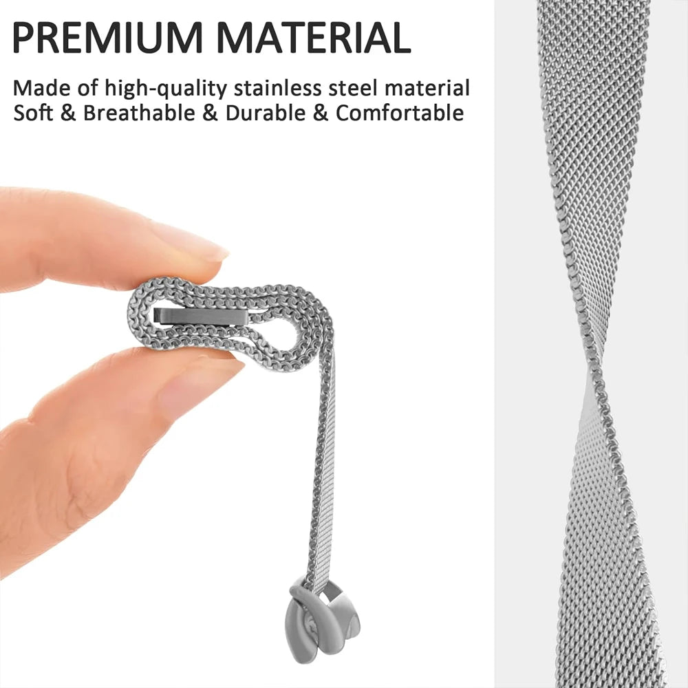 Stainless Steel for mi band 11 8 9 10 strap miband accessories magnetic belt correa bracelet for Xiaomi smart band 11 watchband