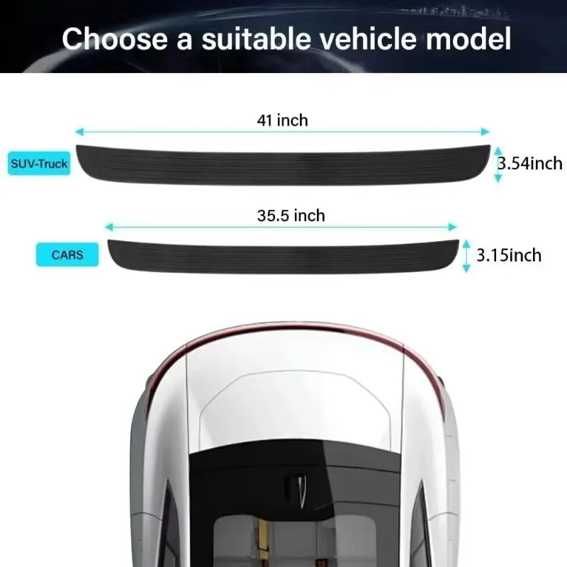 Car Trunk Sill Protector, Rear Bumper Guard, Tailgate Threshold Strip, Silicone Anti - Collision & Scratch Protection for Auto