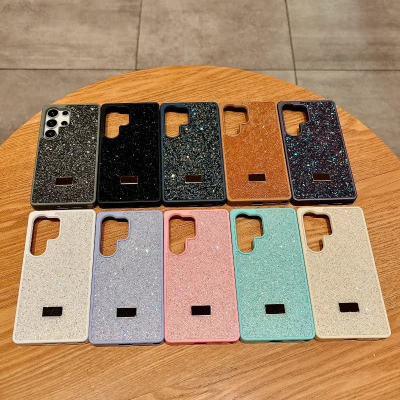 Trend Bling Glitter Diamond Case for Samsung Galaxy S26 S25 S24 S23 Plus Ultra Rhinestone Shockproof Hard Back Protective Cover