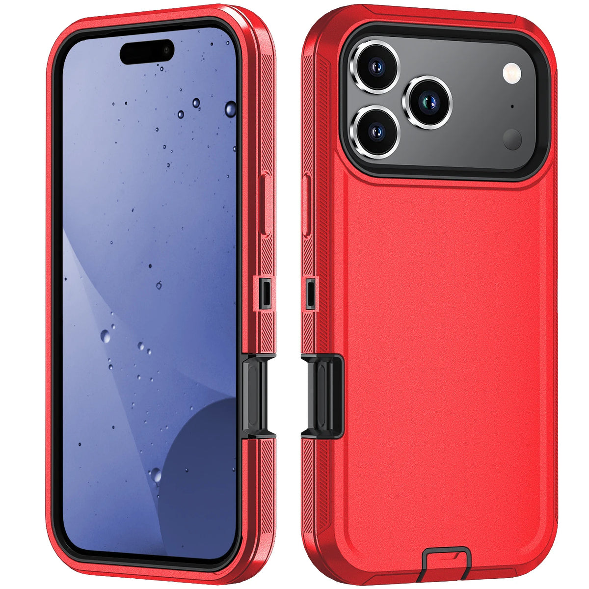 Armor Shockproof Defender Phone Case For iphone 11 12 13 14 15 16 17 18 Pro Plus Max 16E Hard PC+TPU Anti Fall Protective Cover