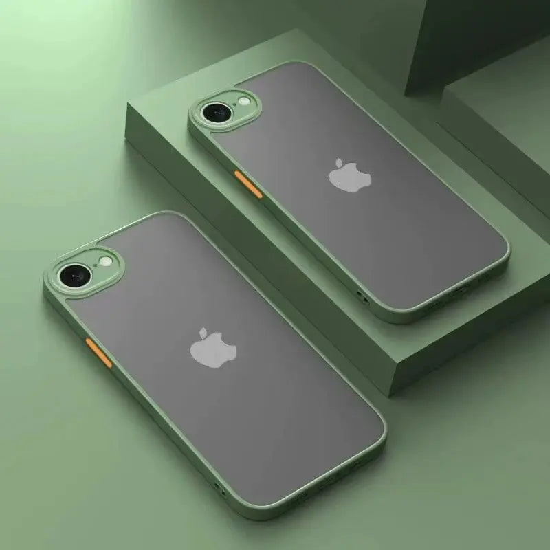 Shockproof New Armor Bumper Phone Case for iPhone 17E 16E Hard PC Cover Soft Bumper 2 in 1 Fashion Case iphone17e iphone16e Capa