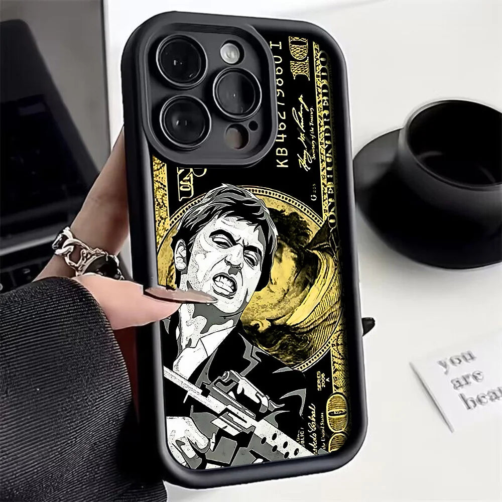 Fashion Hot S-Scarface Phone Case for iPhone 17e 17 16e 16 15 14 13 12 11 Air Pro Max Mini XR XS X Plus Soft TPU Back Cover