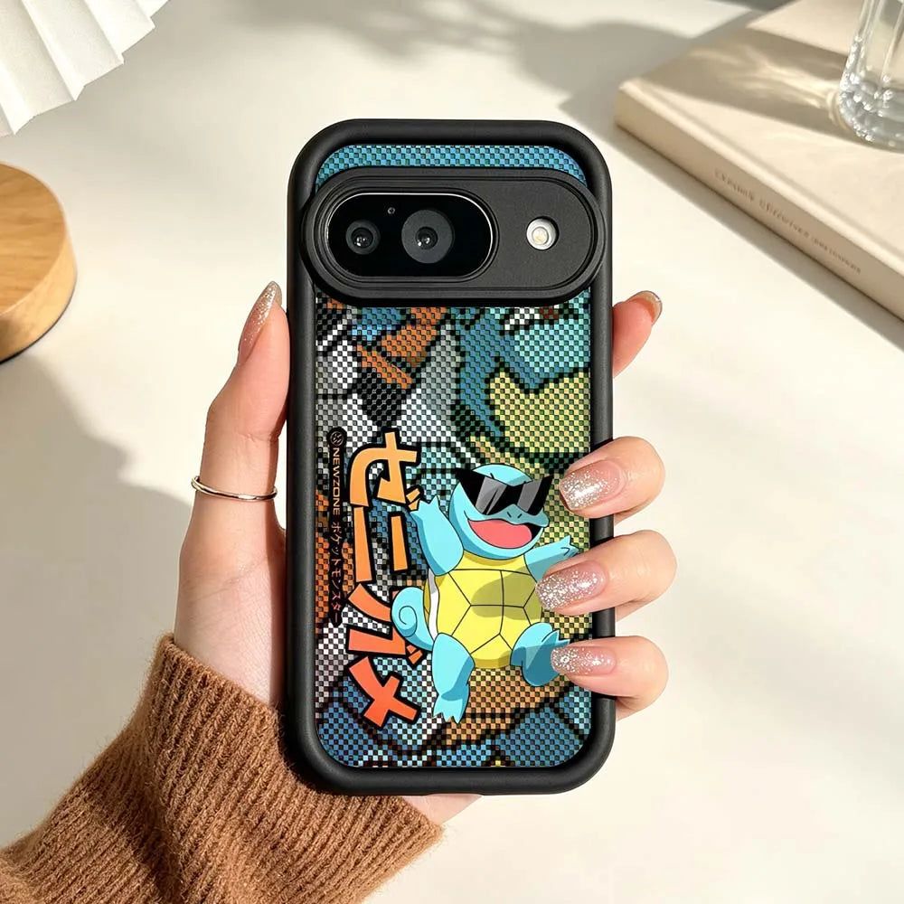 P-Pokemons R-Rayquazas Luxury For Google Pixel 10 9 8A 8 7 7A Pro XL 5G Eye Ladder Soft Silicon Shockproof Cover Phone Case