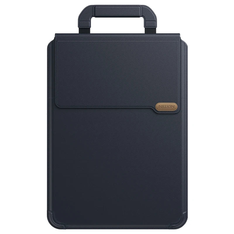 NILLKIN Portable Leather Laptop Sleeve Case Bag for Macbook Air 13 14 15 16 inch M4 M3 M2 Mac Book Pro Adjustable Stand Cover