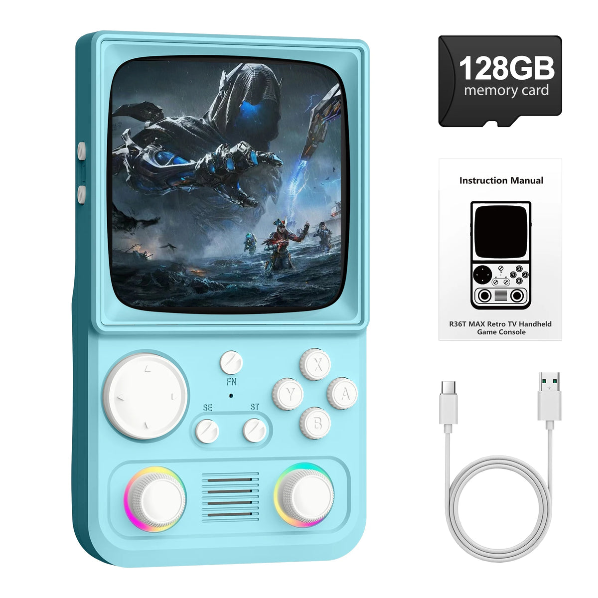 AISLPC RG40 MAX Handheld Game Console 64/128G 4.0" IPS Screen 5G Portable Pocket Game Player