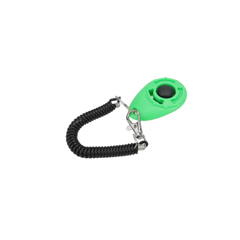 Pet Training Clicker Cat Dog Toy Spring Keyring Portable Sound Pet Training Supplies