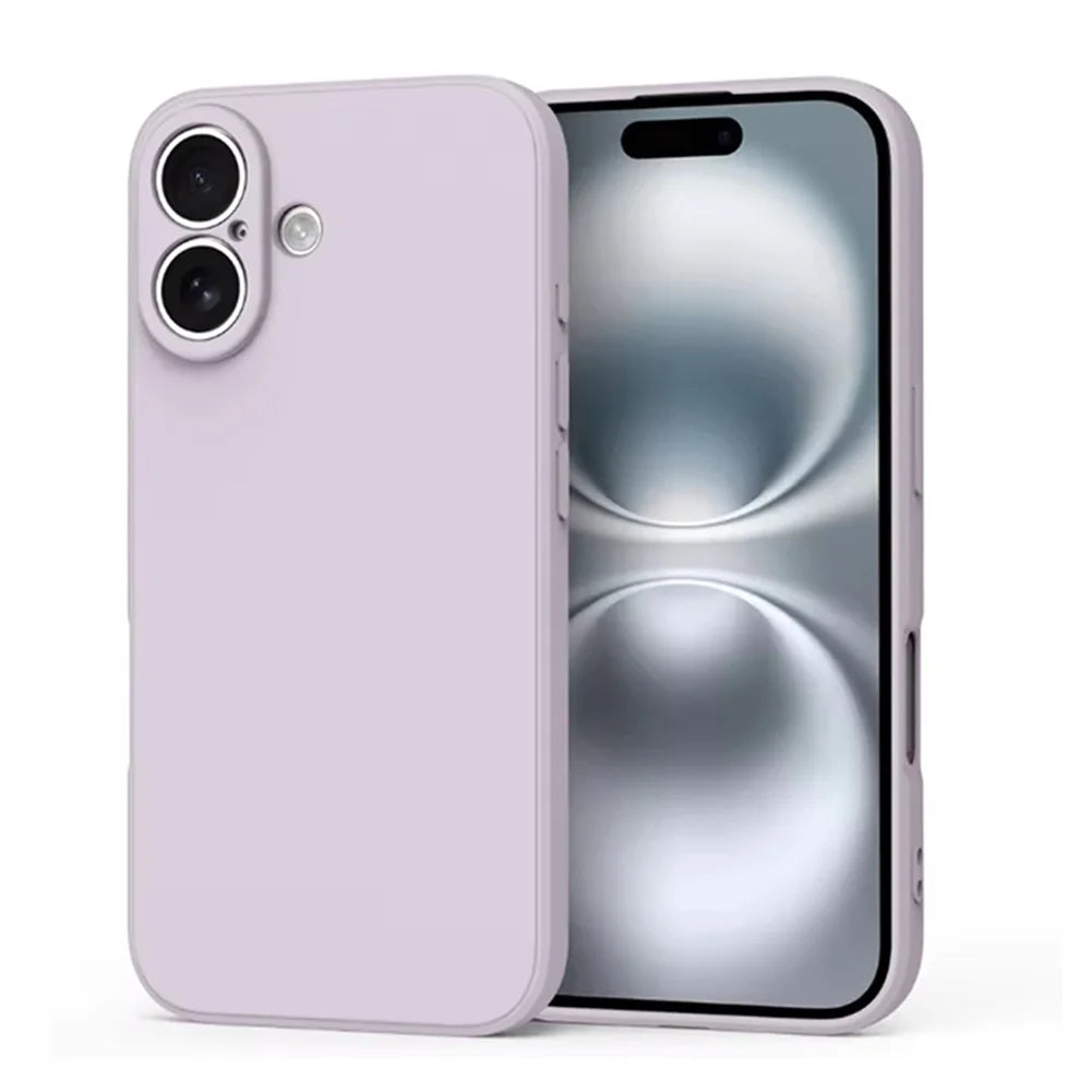 For iphone 17 16 15 14 13 Pro ProMax mini Air PLus Delicate Case Fall prevention Case Liquid Silicone Plain Rubber TPU Protector