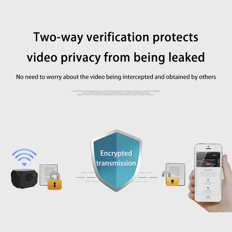 Lenovo 8K 1080P HD Mini WiFi Camera AP Hotspot Remote Monitor Portable Small Camcorder Home Security Surveillance Smart Camera