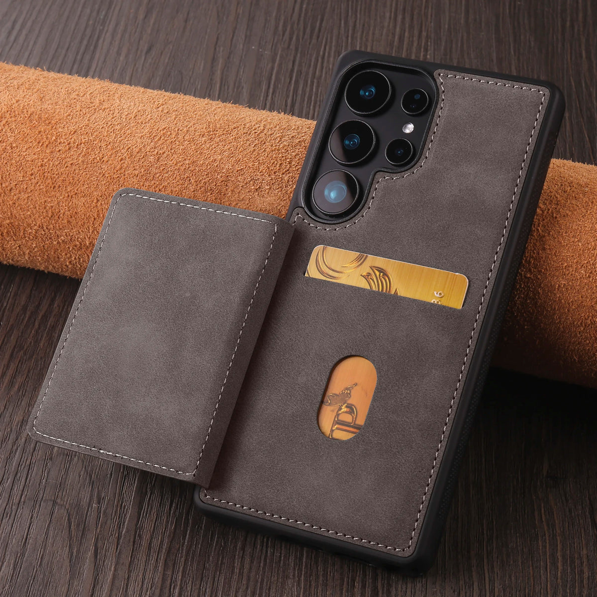 Leather Case for Samsung Galaxy S25 Edge S26 S24 Ultra S23 S22 S21 Plus S20 FE A16 A36 A56 A15 A35 A55 A54 A14 A17 Phone Cover