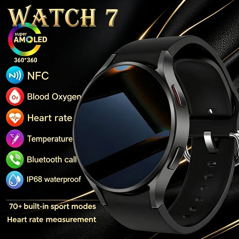 Smart Watch GPS Track Smart Watches For Men Women Sport Heart Rate Bluetooth Call NFC IP68 Waterproof Compass Smartwatch 7 Mini