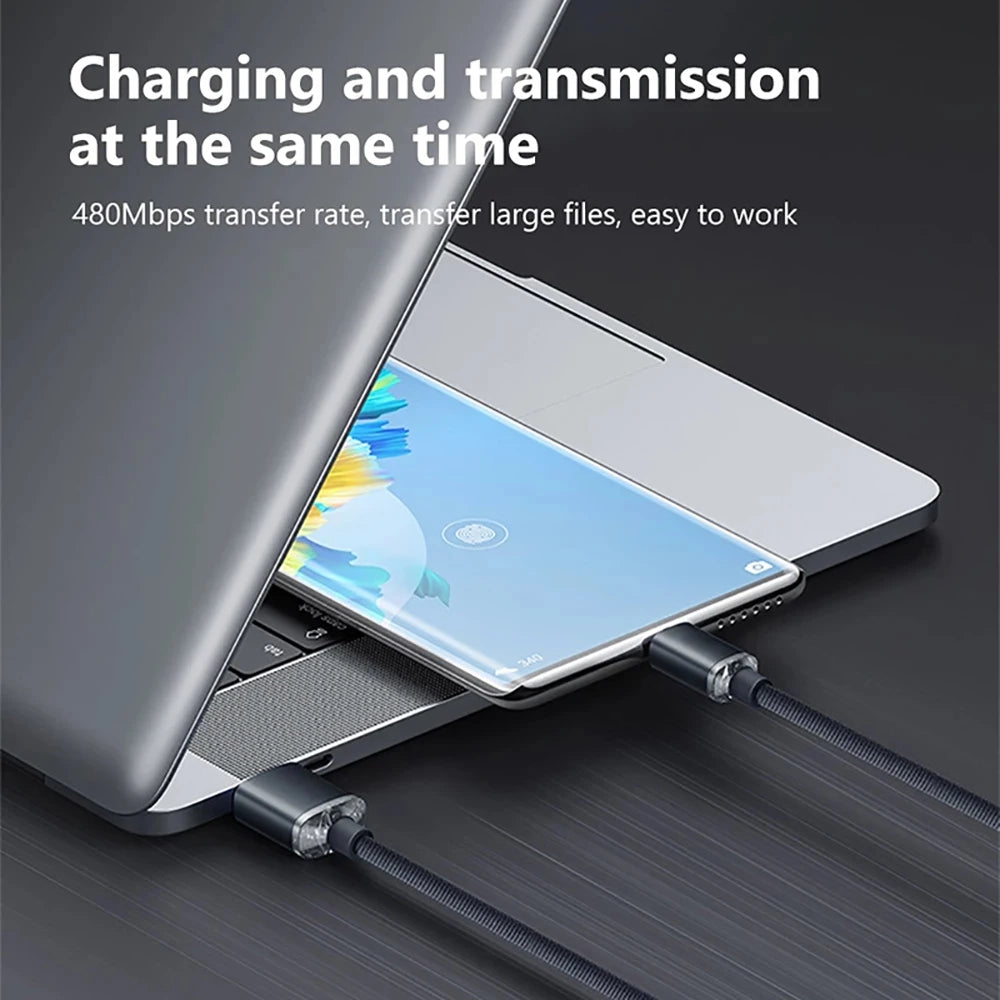 120W PD Type C Cable 0.25M/1M/1.5M/2M Quick Charge Cord USB C Phone Data Cable Fast Charging For iPhone 17 Xiaomi Samsung Huawei