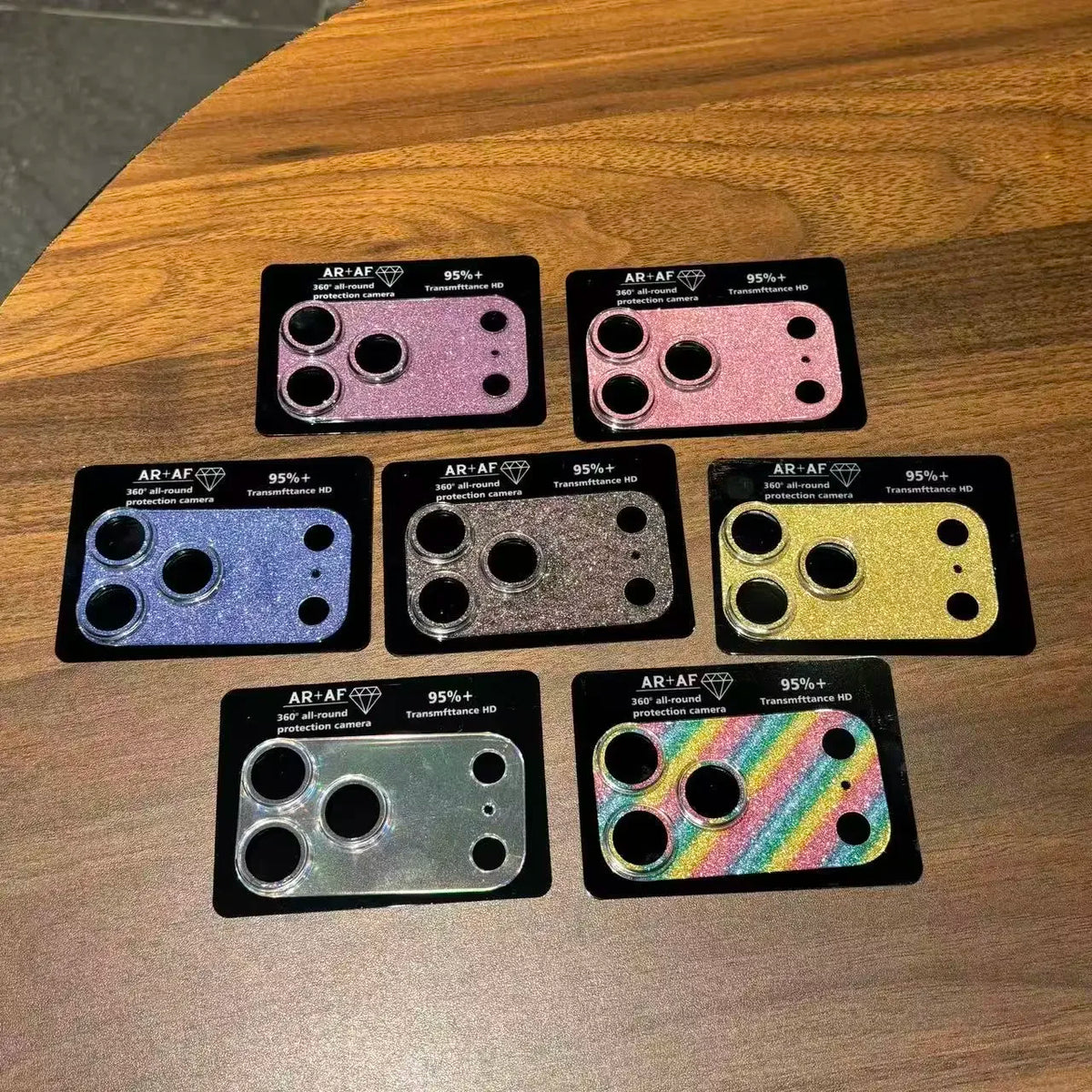 Acrylic Camera Protector Film For iPhone 17 ProMax 17Pro 17 16 15 ProMax Back Lens Glitter Star Cover Protective Cap Lens Film