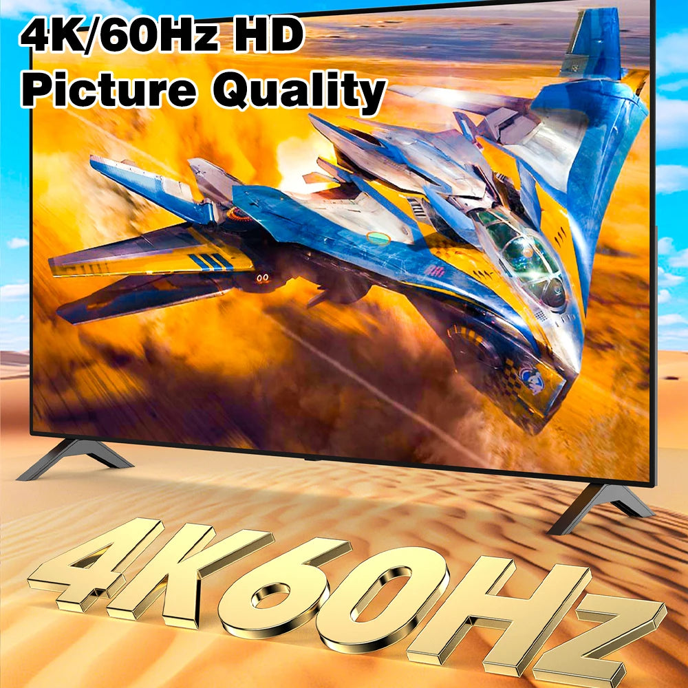 UGOURD 4K DP to HDMI 2.0 Compatible Cable 4K60Hz DisplayPort to HD Adapter Display Port Video Audio for PC TV Projector Laptop