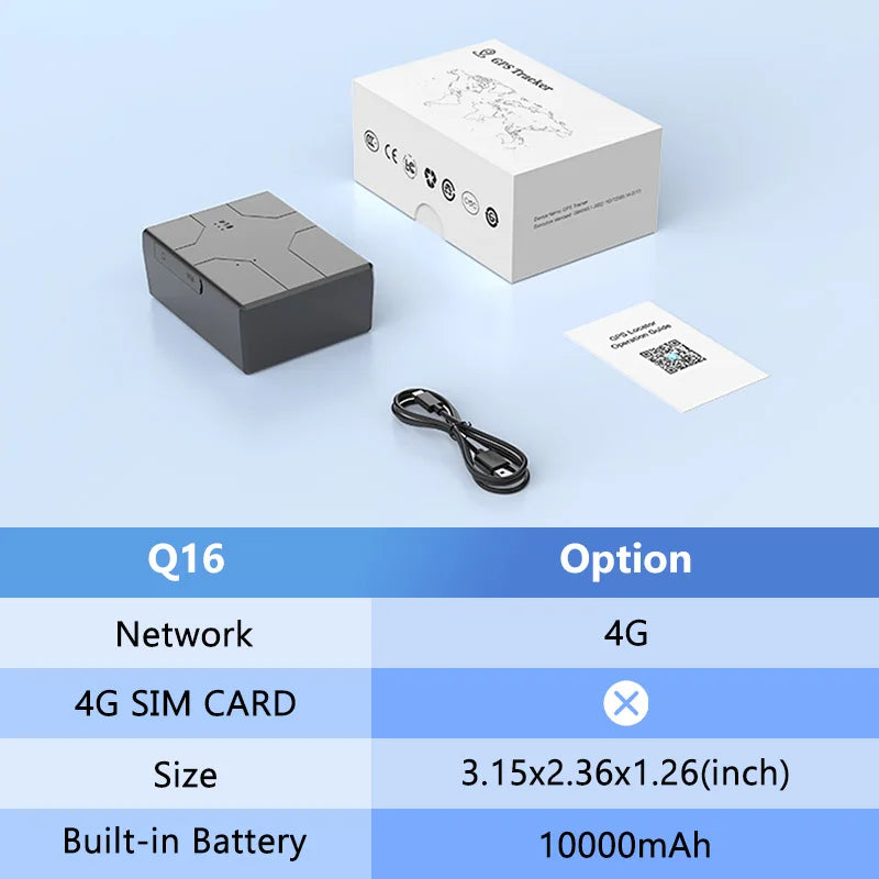 10000/20000mAh Battery 4G GPS Tracker Car Vehicle Track Locator Magnet Long Standby Real-Time GPS Tracking Device Location APP