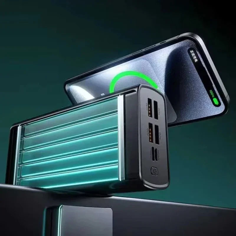 Lenovo CCC 500000mAh 140W Powerbank Super Fast Charging Portable Battery Charger Ultra Capacity LED Digital Display 2027NEW