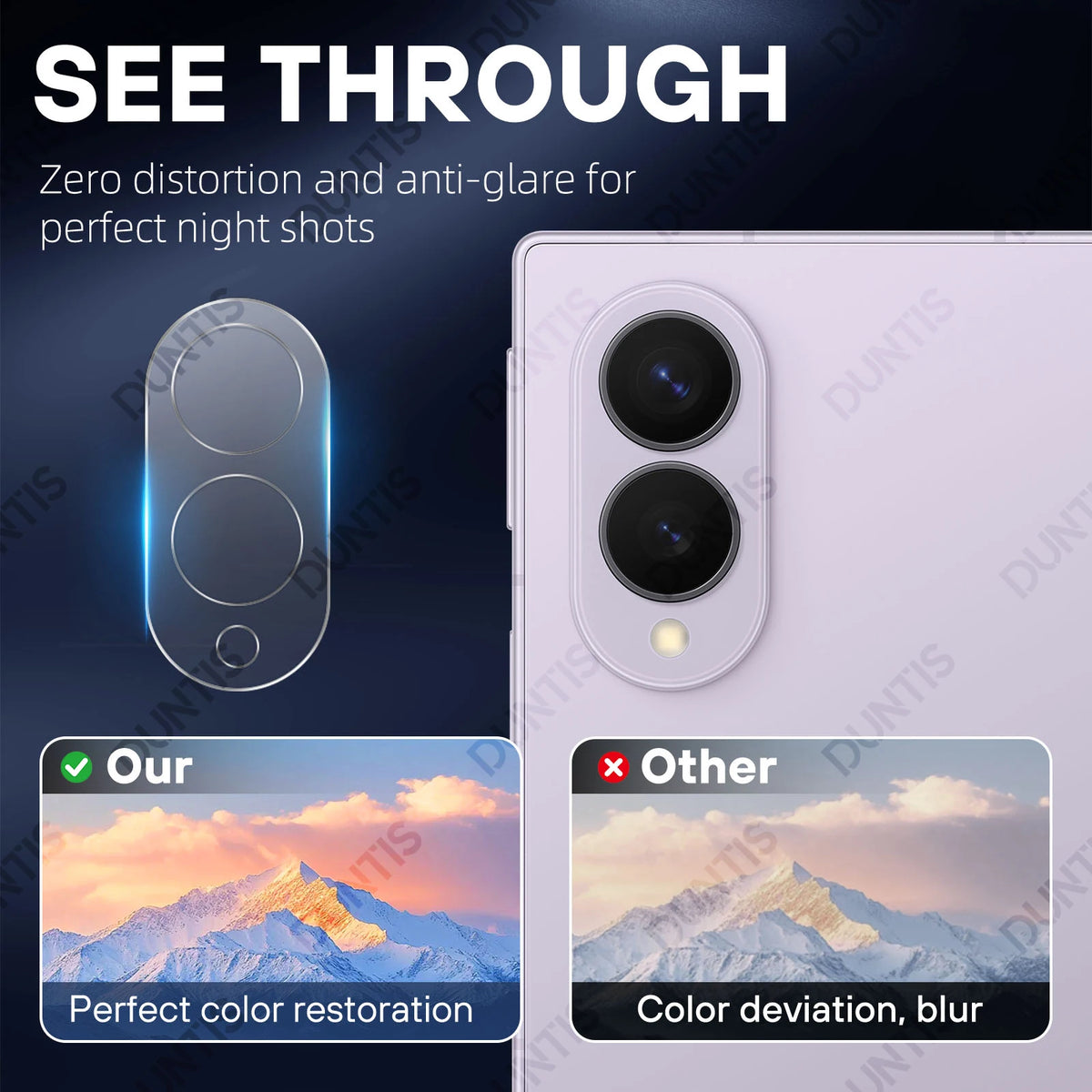 Camera Lens Protector for Samsung Galaxy Z Fold 8 / 8 Ultra Back Camera Tempered Glass Anti-Scratch Protection Accessories