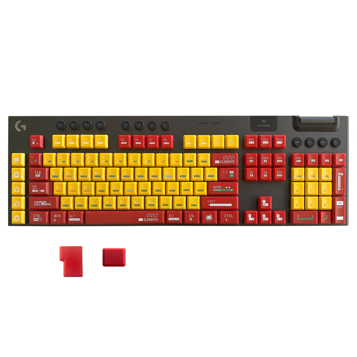 Dazzling Upgrade! G915 Dual-color Keycaps, PBT DIY Keycaps for Logitech G813/G815/G913/G915 TKL RGB Mechanical Gaming Keyboards