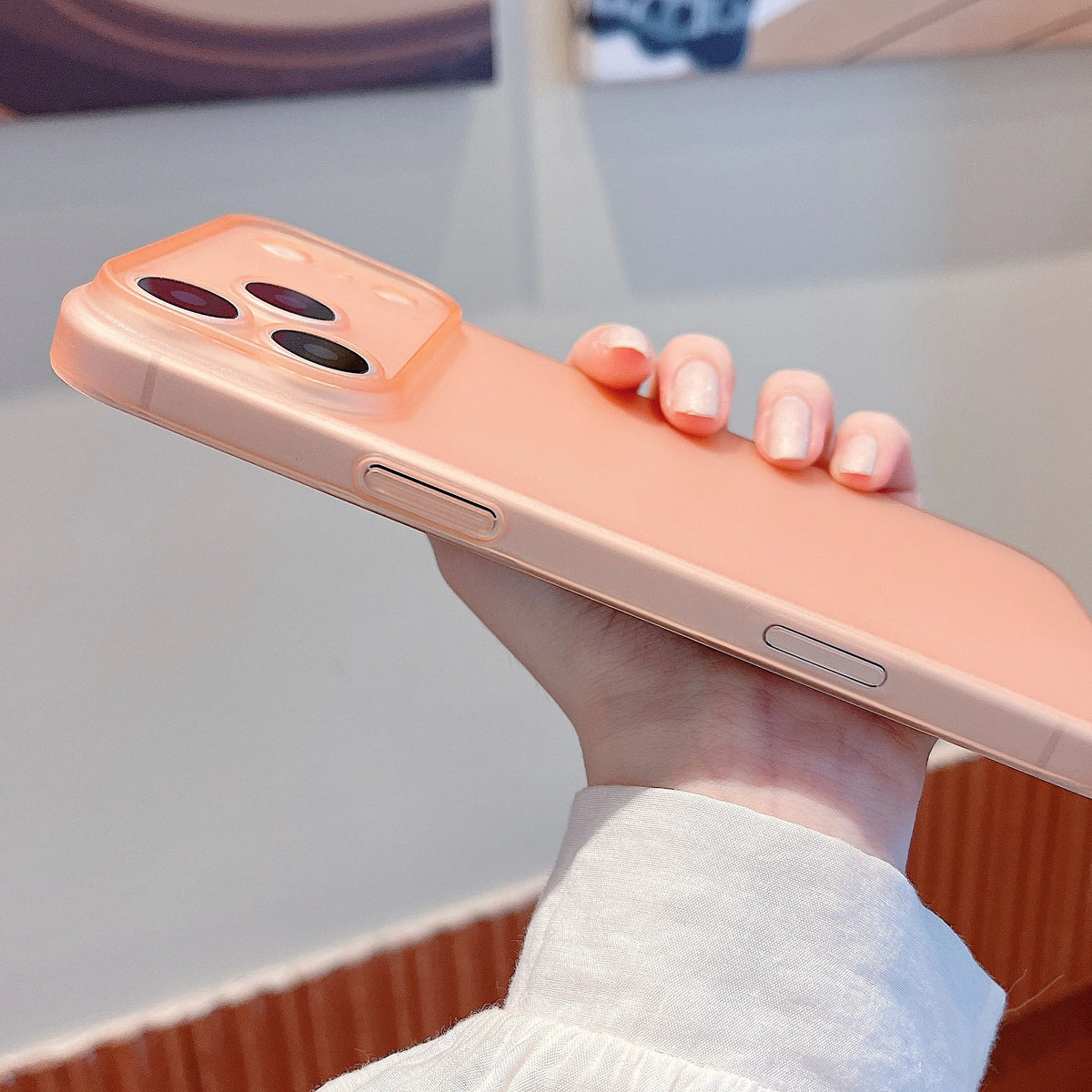 Original Ultra-thin Translucent Matte Case For iPhone 18 17 16 15 14 13 Pro Max Protect Camera Button Shockproof Hard PC Cover