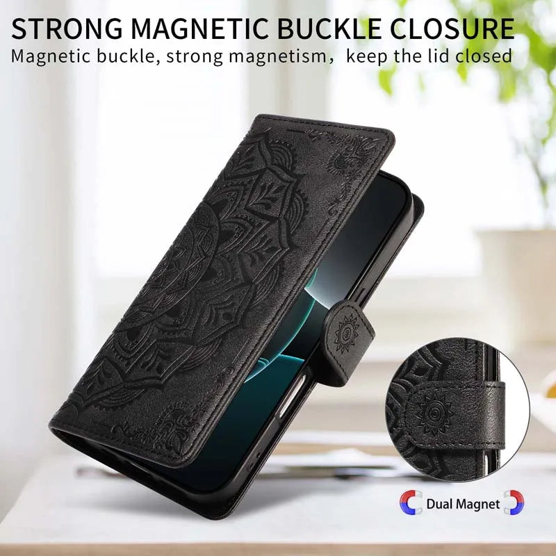 Magnetic Leather Case For Samsung Galaxy S7 Edge S8 S9 Plus S10 Lite Note 10 20 Ultra 8 9 XCover 7 Flip Wallet Card Phone Cover
